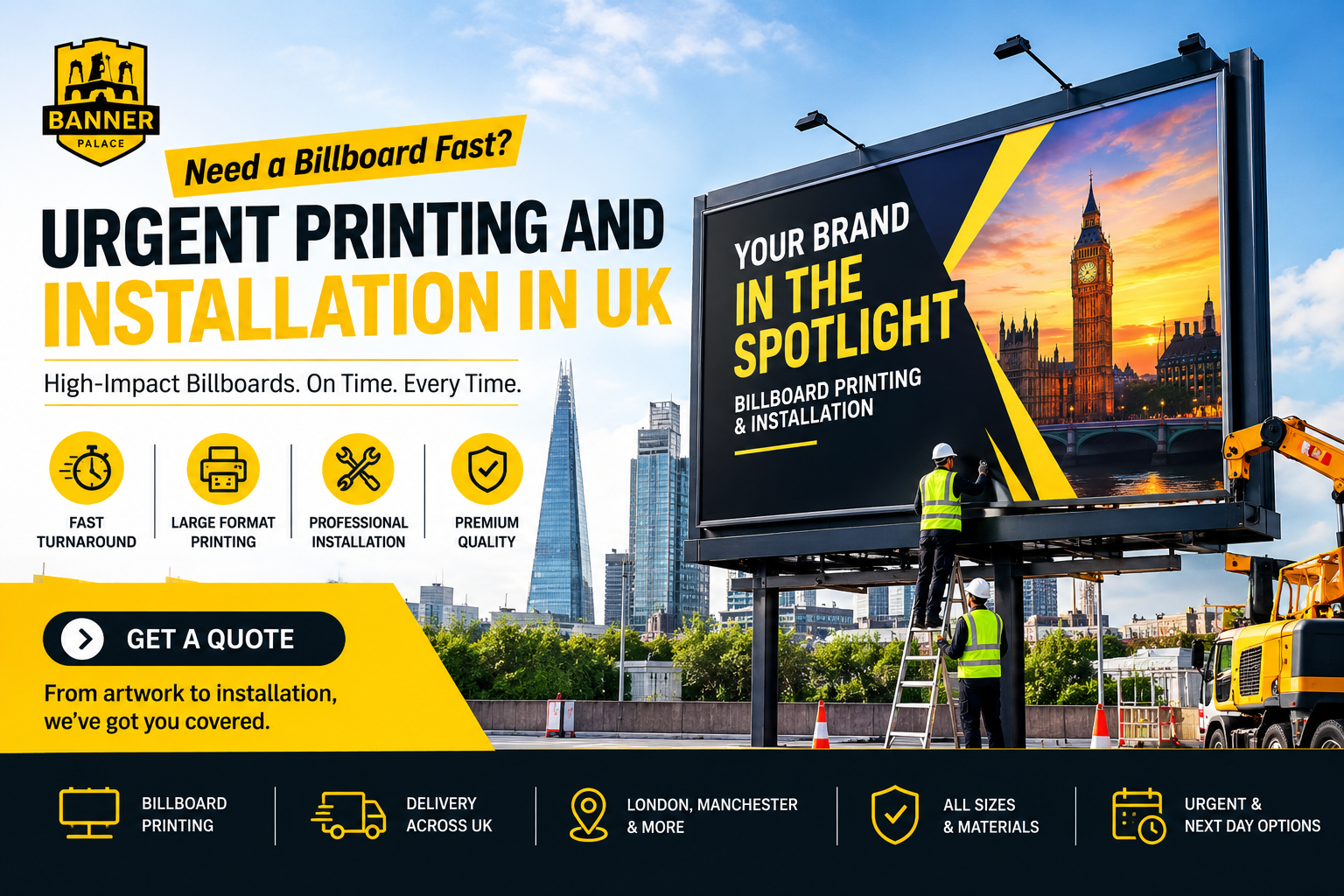 Urgent Printing and Installation in UK 